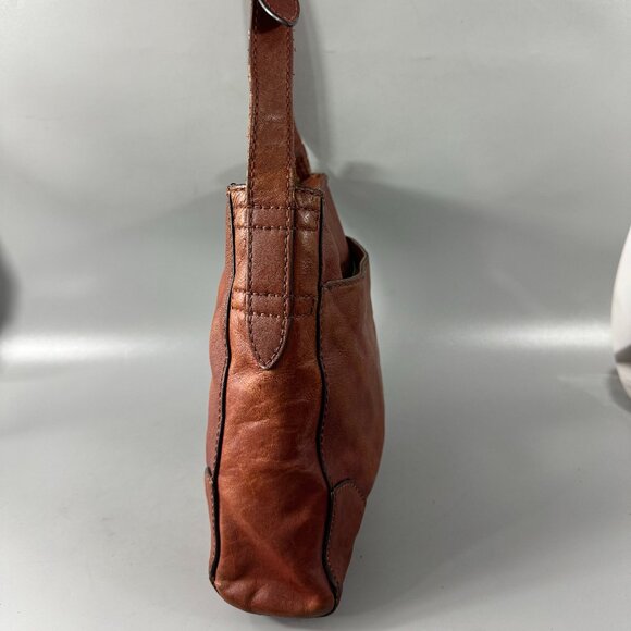 FRYE Brown Leather Crossbody Bag - Picture 5 of 14